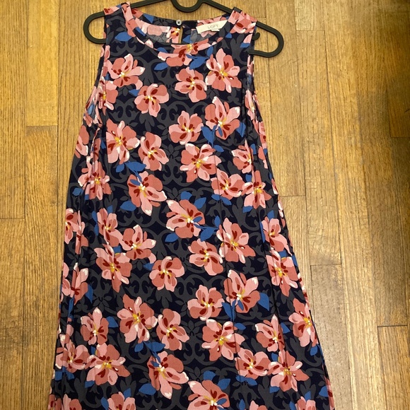 Loft Floral Swing Dress, Size S - Picture 2 of 6